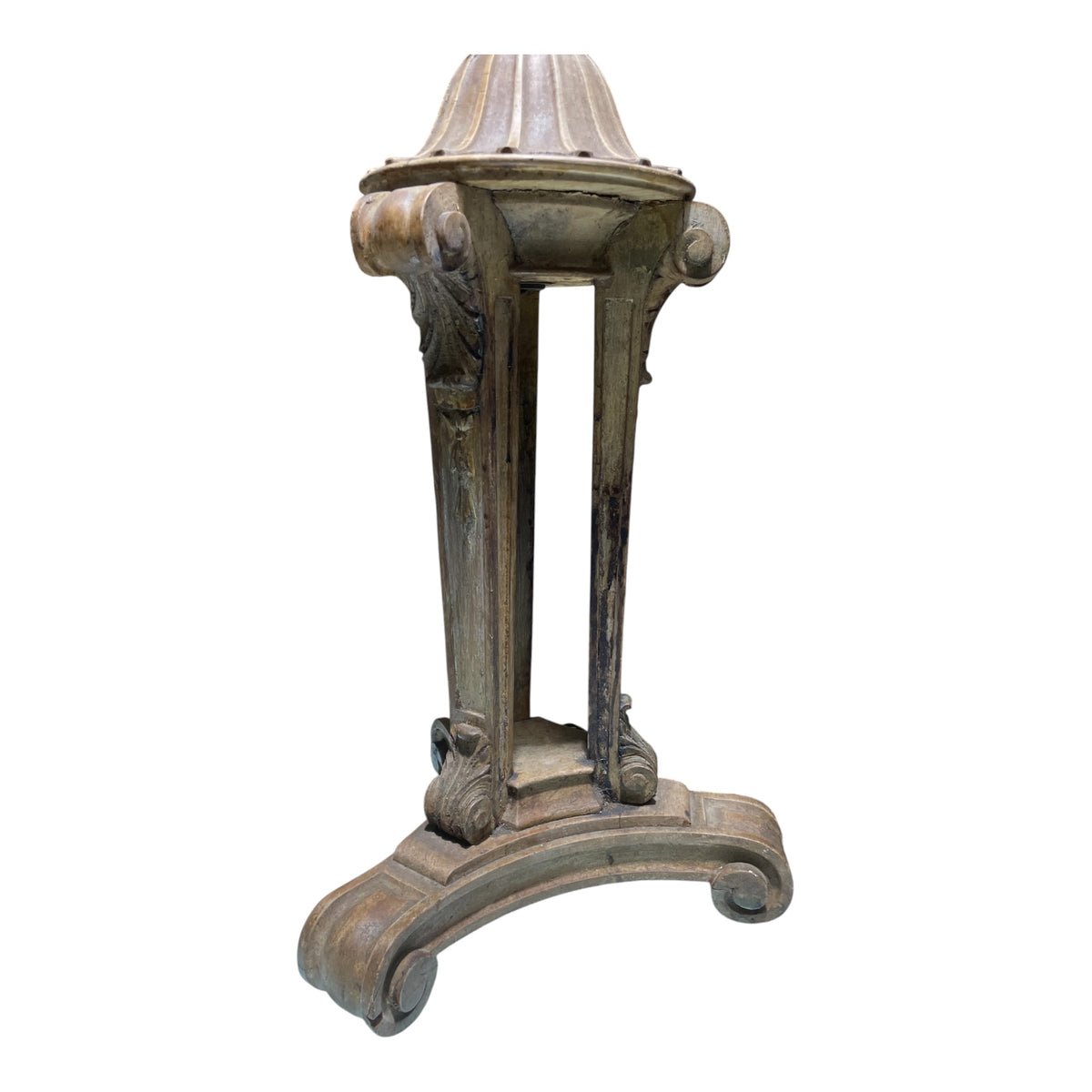 Fluted Column Wood Lamp