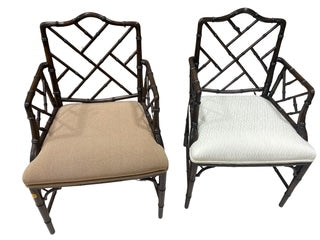 Chippendale Style Faux Bamboo Armchair     Etsy $960 each