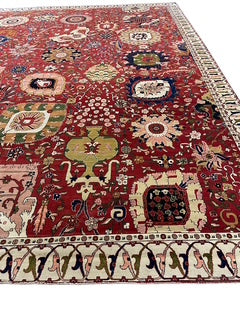 Large Red Asian Style Area Rug