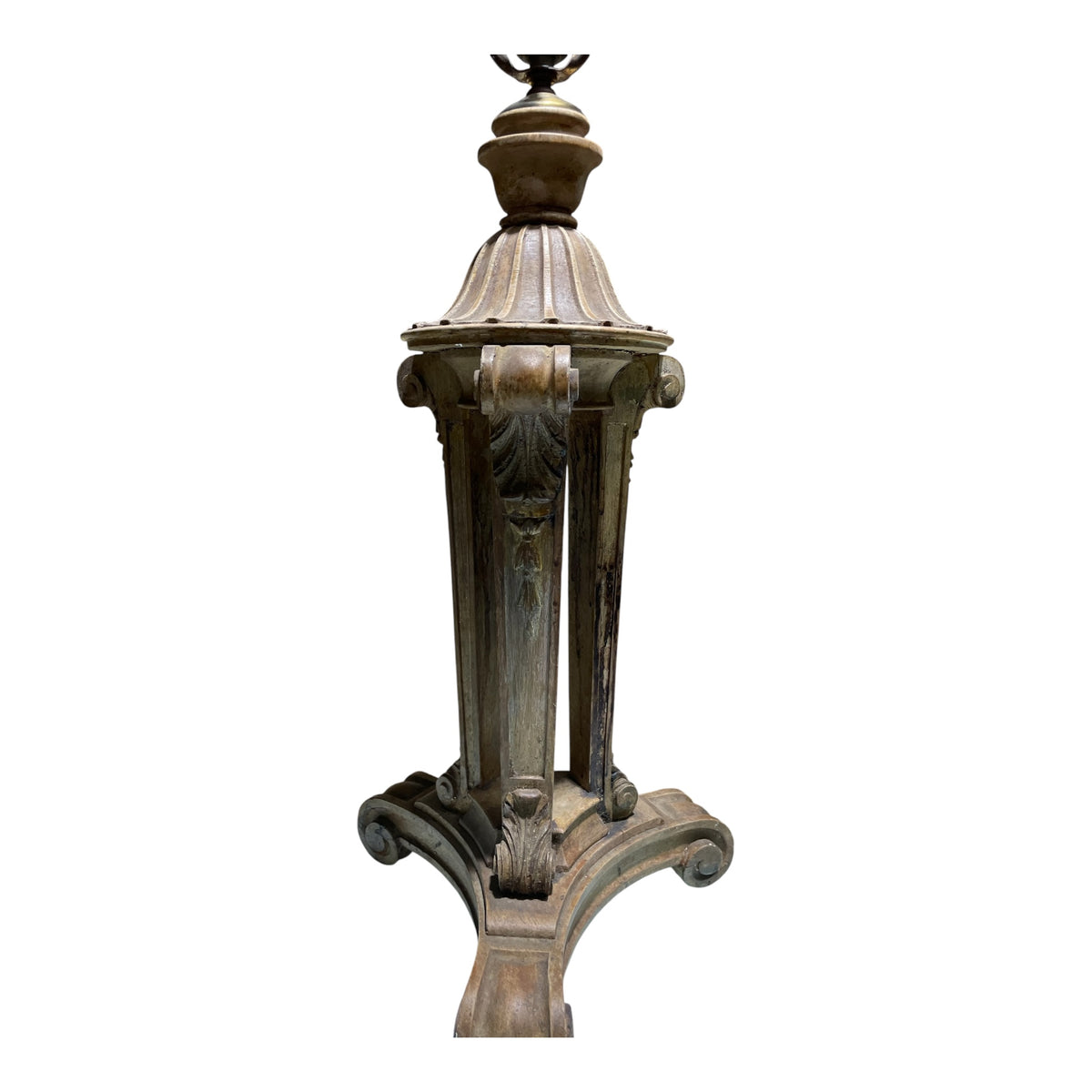 Fluted Column Wood Lamp