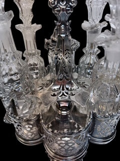 English Sterling Victorian Cruet Set