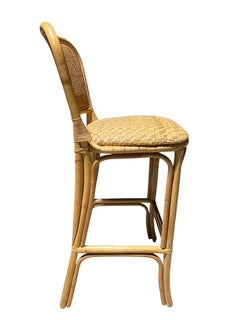 Four Rattan 'Tatum' Counter + Bar Stool