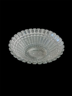 Oval Cut Glass Center Bowl