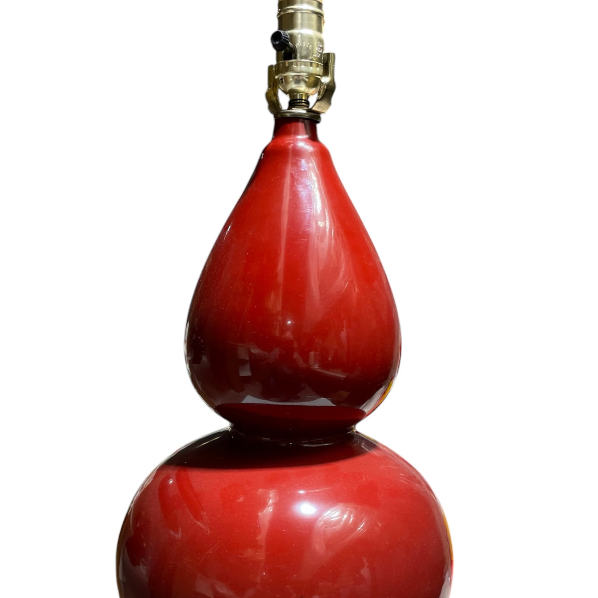 Oxblood Gourd Style Lamp