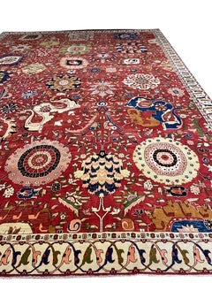 Large Red Asian Style Area Rug