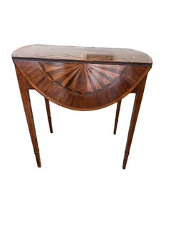 George III Satinwood, Sycamore, Mahogany and Marquetry Pembroke Table Late 18th century