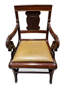 English Regency Style Metamorphic Library Chair