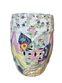 Chinese Tobacco Leaf Porcelain Garden Seat