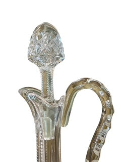 Cut Crystal Decanter with Handle by Saint Louis
