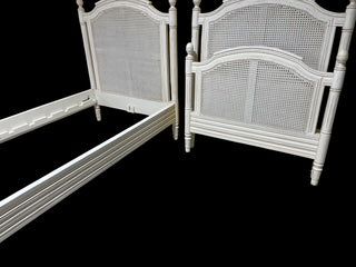 Pair Twin Cane Beds