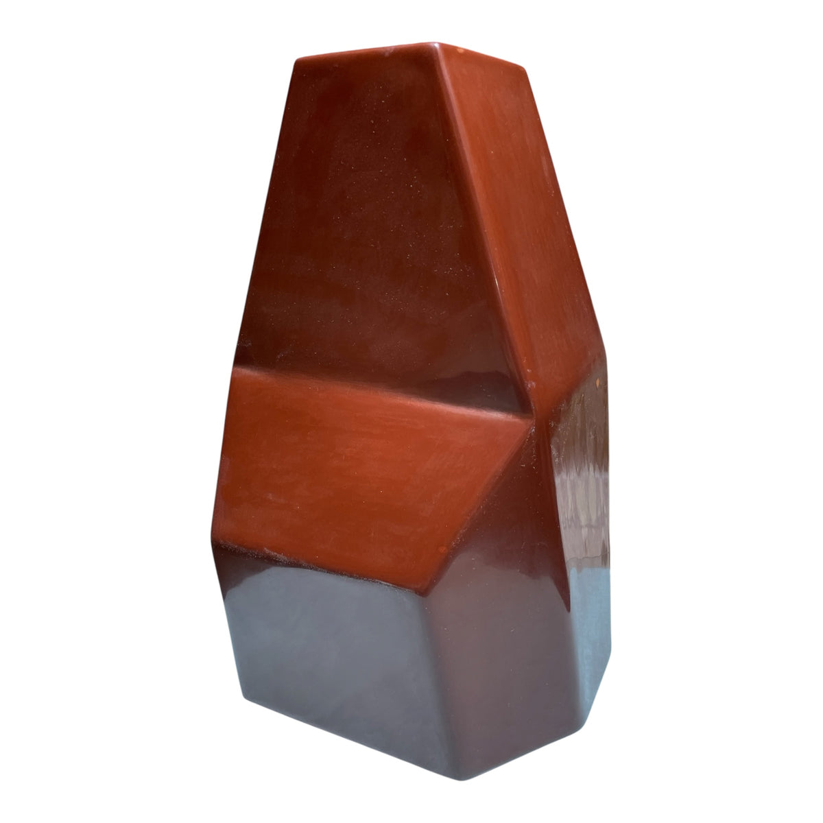 Abstract Style Oxblood Color Lamp