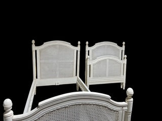 Pair Twin Cane Beds
