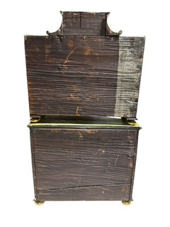 Early Scandinavian Faux Green Marble Chest on Chest