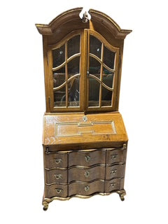 Secretary Desk Gilt Accents Drop Front