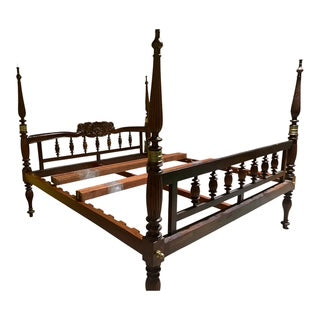 King British Colonial Four Post Bed