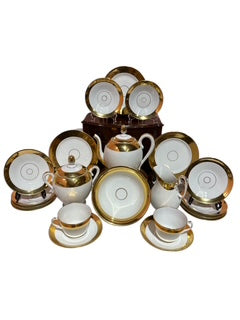 White and Gold Dessert Set