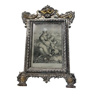 Fancy Silver Gilt Frame