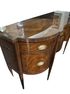 Mahogany Buffet Inlaid Cross Banding