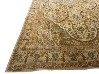 Tan and Rust Colors Persian Style Rug