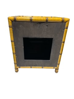 Single Door Bamboo Decorated Lacquered Cabinet
