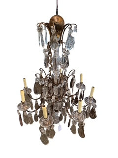 Crystal & Iron Chandelier