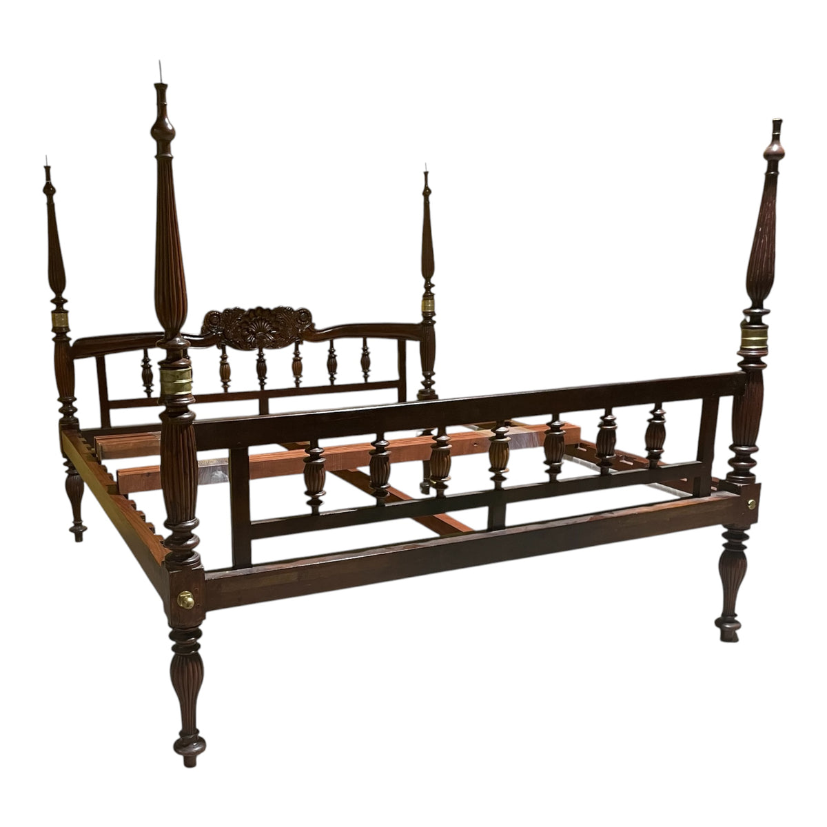 King British Colonial Four Post Bed