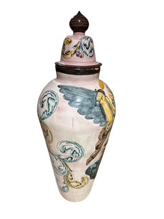 Large Continental Glazed Urn