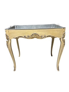 French Planter Table Paint with Gilt