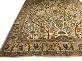 Tan and Rust Colors Persian Style Rug
