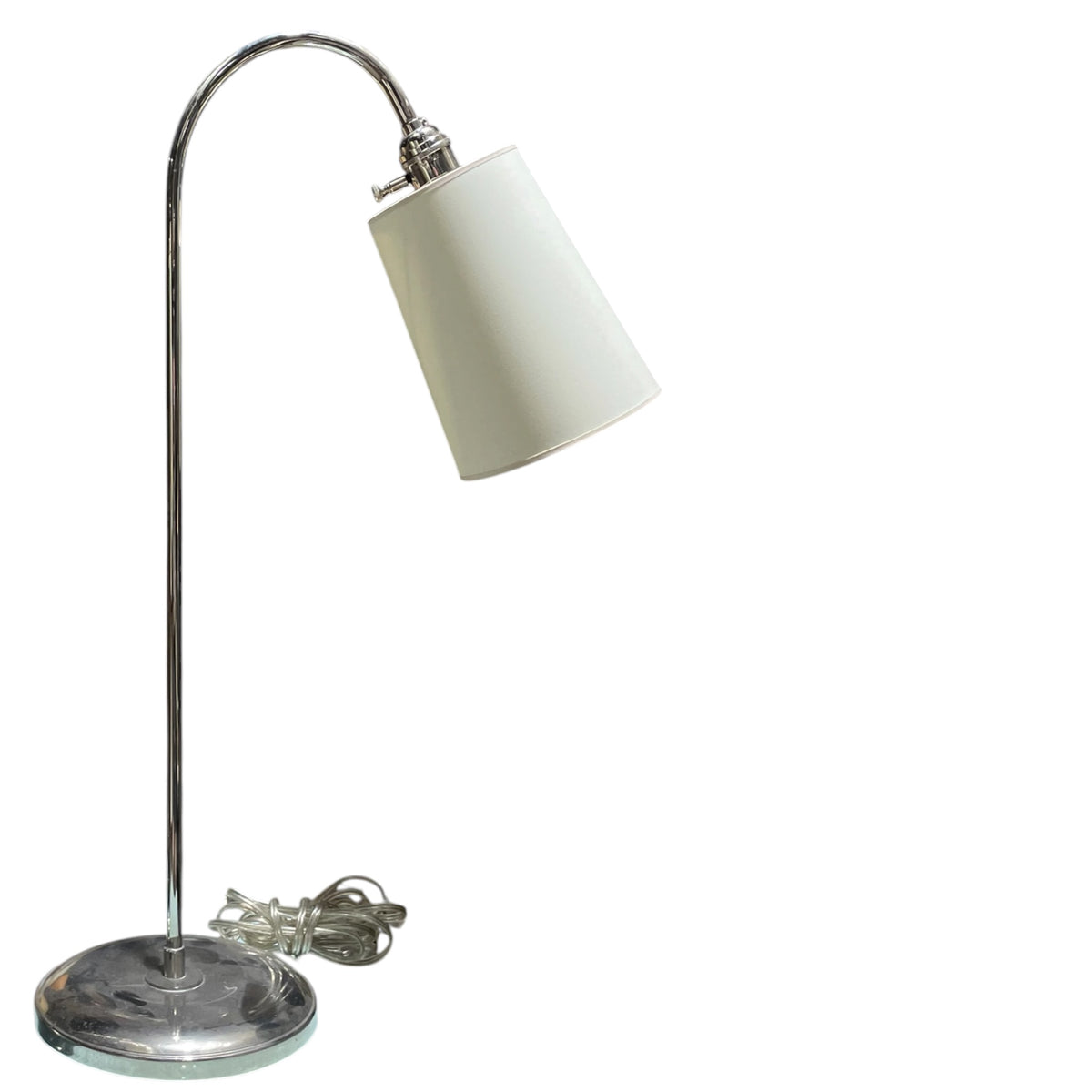Pair Chrome Table Lamps