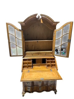Secretary Desk Gilt Accents Drop Front
