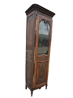 Wood Carved Cabinet - Gun Case - Could Be a Bar
