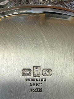 Art Deco Tiffany Sterling Round Dish 12"