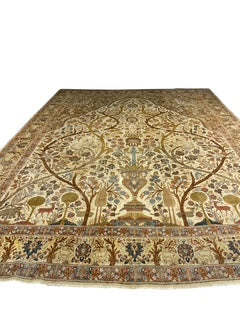Tan and Rust Colors Persian Style Rug