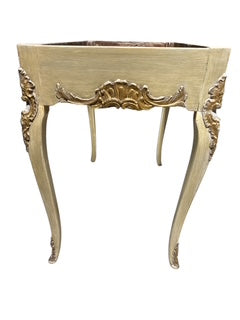 French Planter Table Paint with Gilt