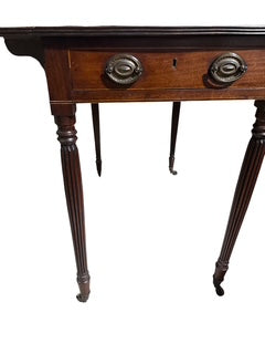 Antique Mahogany Drop Leaf Side Table