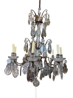 Crystal & Iron Chandelier