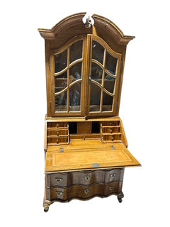 Secretary Desk Gilt Accents Drop Front