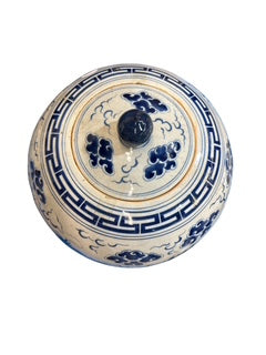Chinese Blue and White Porcelain Ginger Jar