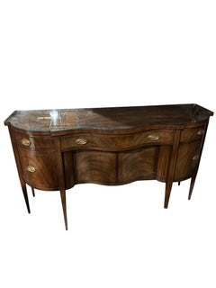 Mahogany Buffet Inlaid Cross Banding