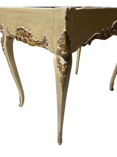 French Planter Table Paint with Gilt