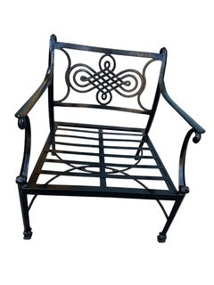 Pair Cast Clasics Black Armchairs