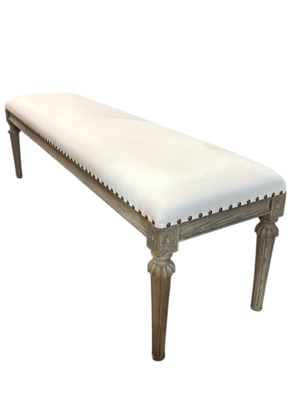 'Maison Fabric End of Bed Bench' by Restoration Hardware