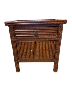 Tortoise Bamboo Style Side Table