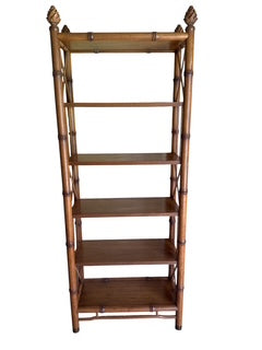 Vintage Bamboo Etegere