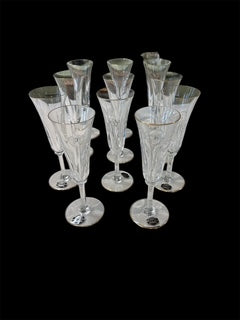 " Cerdagne" Pattern Flutes by ST. LOUIS Crystal
