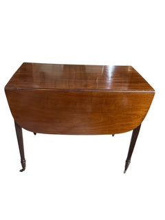 Antique Mahogany Drop Leaf Side Table