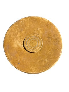 Glazed Ceramic Container/Vessel/Whiskey Barrel with Lid