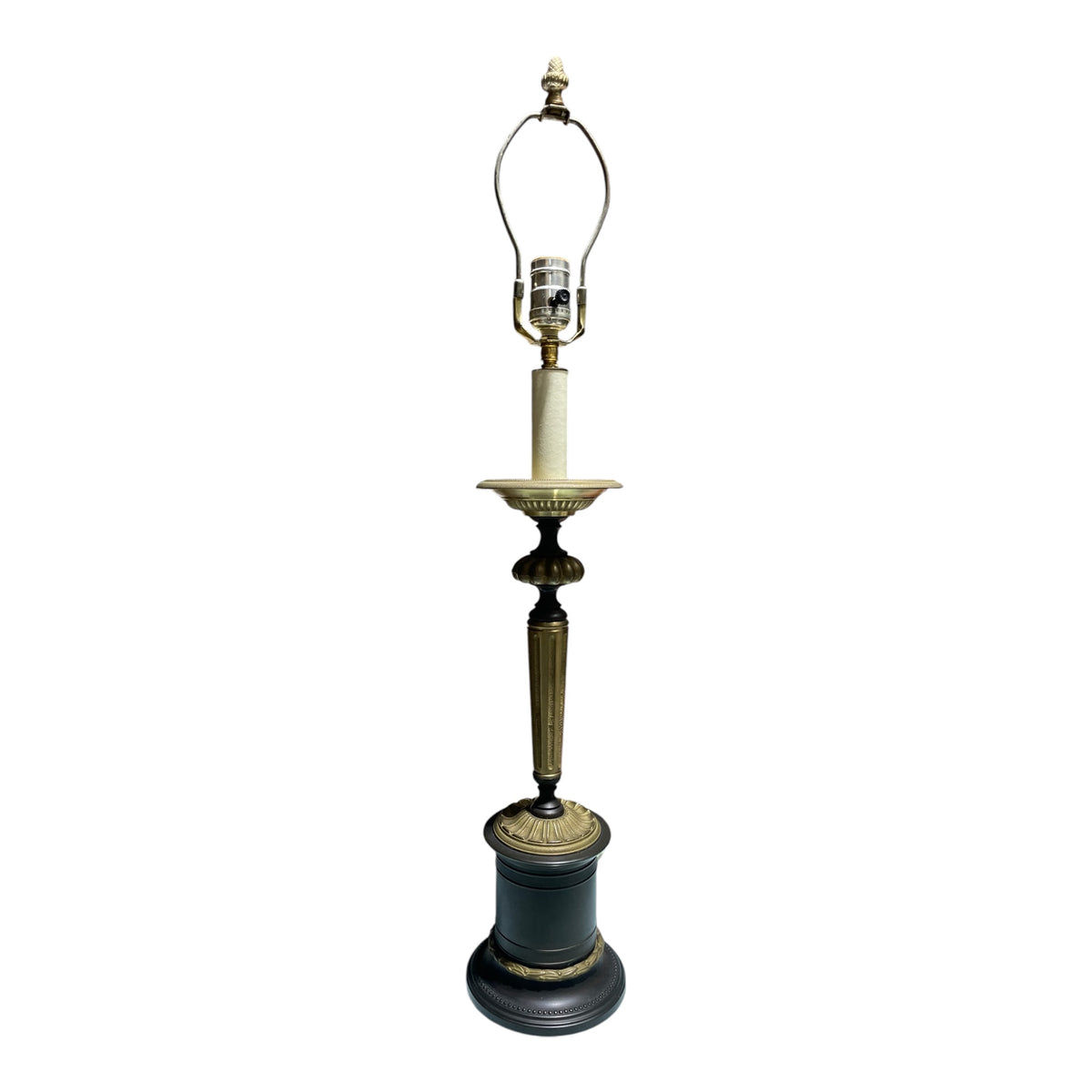 Bronze Metal with Brass Accents Classical Style Lamp