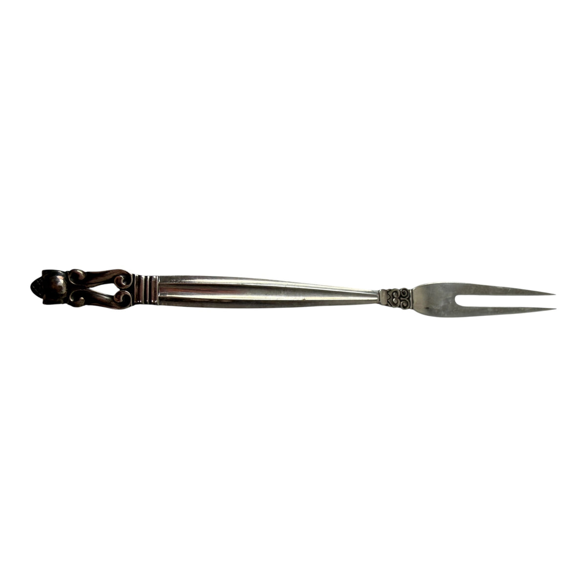 Vintage George Jensen Acorn Pattern Olive Fork